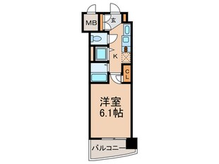 ﾌﾟﾚｻﾝｽ天満ｽﾃ-ｼｮﾝﾌﾛﾝﾄ(1010)の物件間取画像